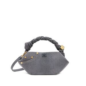 Ganni Grey Tote Bags Women